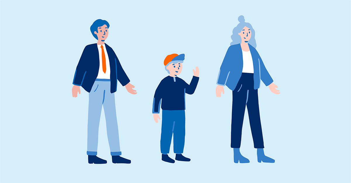 Flexibler Illustrationsbaukasten für die Volksbanken Raiffeisenbanken