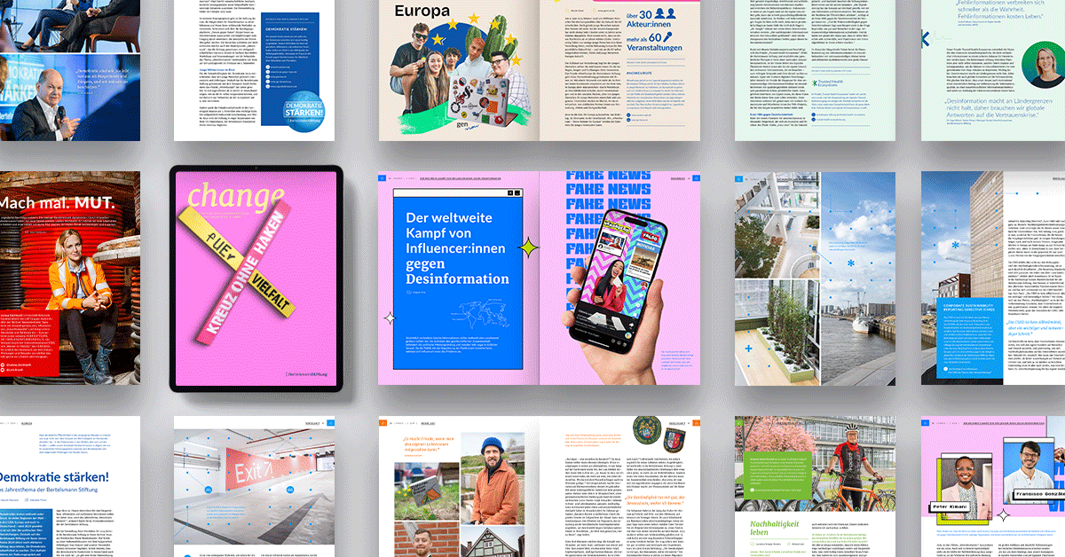 Das neue change Magazin der Bertelsmann Stiftung