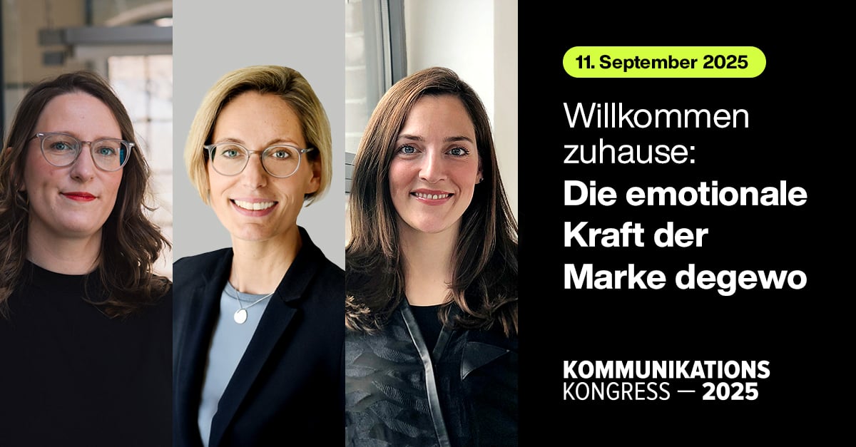 wirDesign und degewo beim Kommunikationskongress 2025