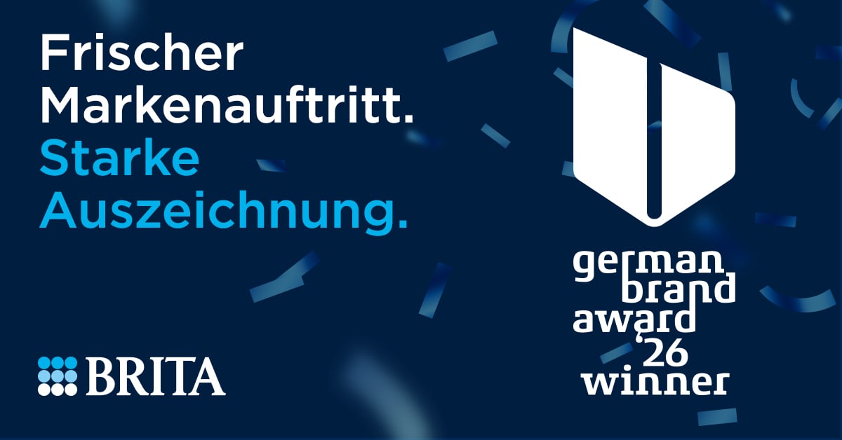 German Brand Award 2026 für den Corporate Design Relaunch von BRITA durch wirDesign