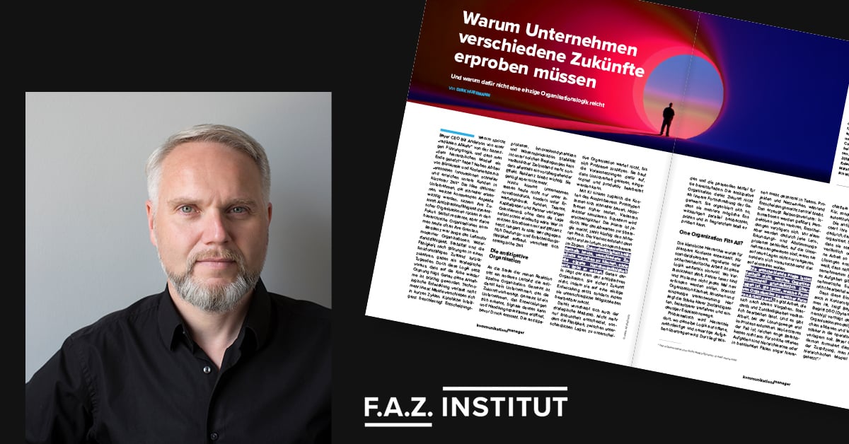 Autorenbeitrag von Dirk Huesmann im Magazin kommunikationsmanager des F.A.Z.-Institut