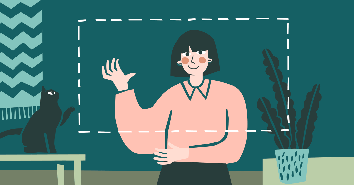 Illustration eines Menschen - Digitales Präsentieren