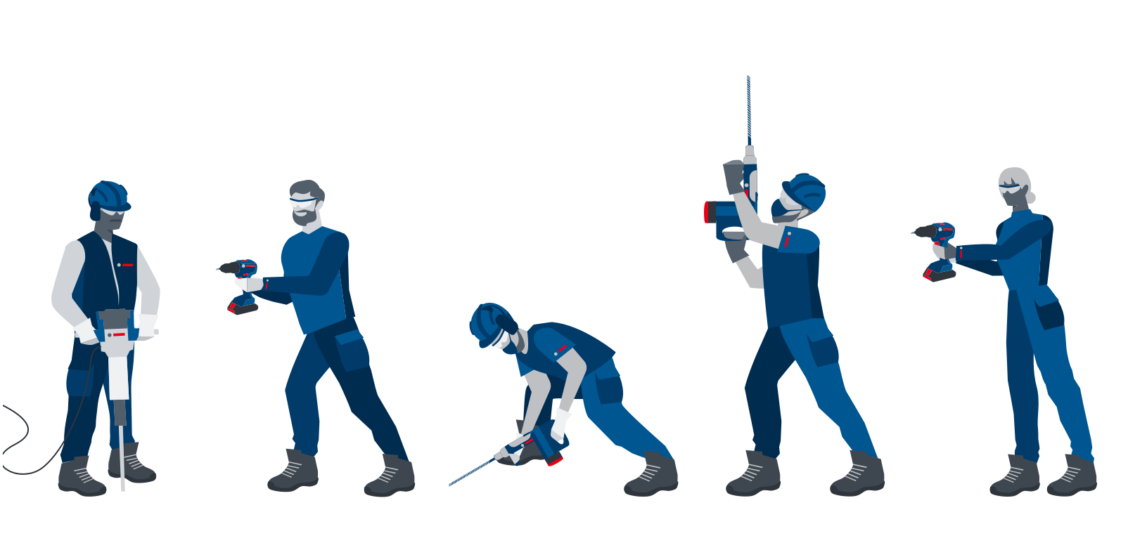 Illustrationsbibliothek Bosch Power Tools Professional